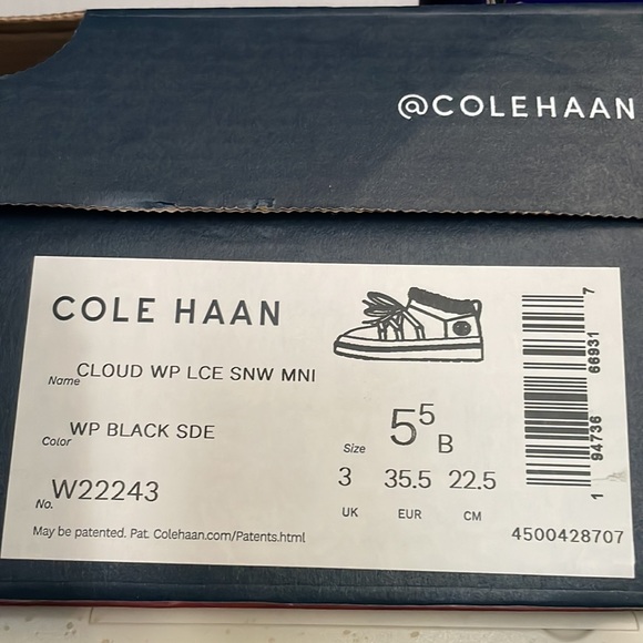 Cole Haan Cloudfeel Lace Snow Boot 5.5 New In Box - Picture 7 of 7